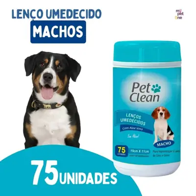 Foto do anúncio: Lenços Umedecidos Macho Pet Clean para Cães e Gatos - 75 Unidades