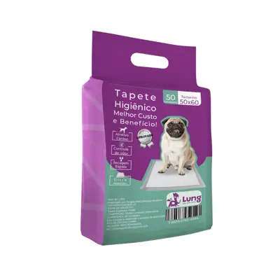 Foto do anúncio: Tapete Higiênico 50x60cm 50 Unidades p/ Cachorro Roedor Pet Absorvente Fita Colante Envio Imediato