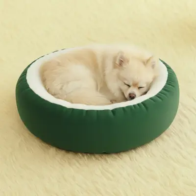 Foto do anúncio: Cama Caminha Pet Redonda de Sherpa para Gatos e Cachorros Macia