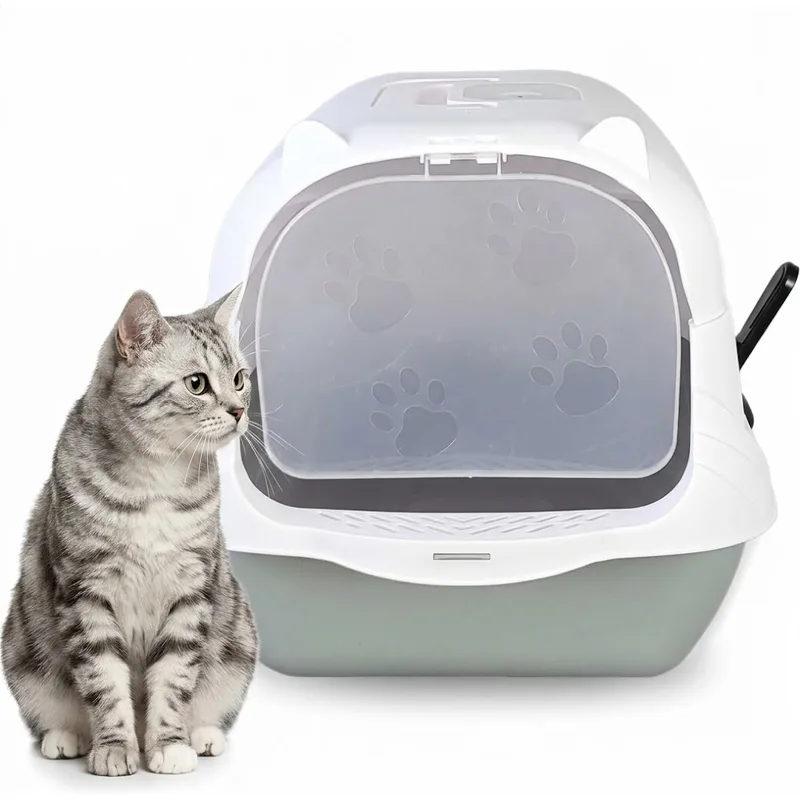 Foto do anúncio: Caixa De Areia Para Gatos Fechada Sanitbox Banheiro Completo