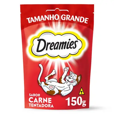 Foto do anúncio: Petisco Carne Tentadora Gatos Adultos 150g Dreamies