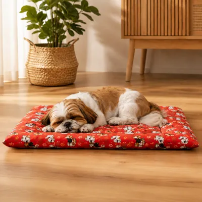 Foto do anúncio: Cama Colchonete Tapete Almofada 65x45 para Cachorro ou Gato Pet Pequeno Sem Zíper