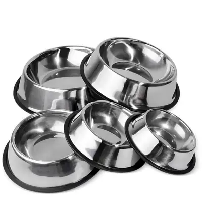 Foto do anúncio: Comedouro e Bebedouro Inox Antiderrapante Para Cães e Gatos