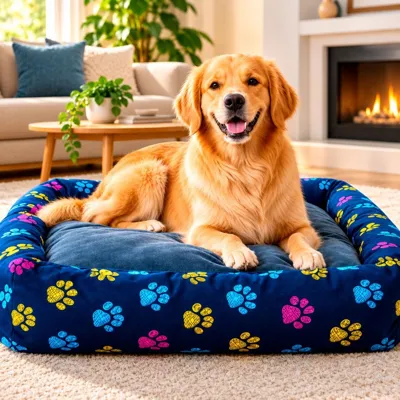 Foto do anúncio: Cama Grande quadrada caminha Para Cães e Gatos Colchonete Macia com borda Lavável Resistente Tecido Impermeável