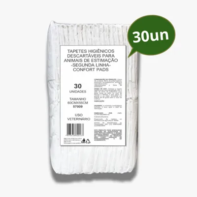 Foto do anúncio: Tapete Higiênico para Pets 2ª ( segunda ) Linha 80x60 c/ 30 und - Confort Pads
