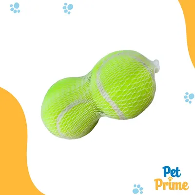 Foto do anúncio: Kit 2 Bolas de Tênis para Cachorro e Gato Pet Prime