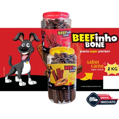 Foto do anúncio: Bifinho BEEFinho Bone 2 KG Petiscos Cães Cachorro Pet Premium