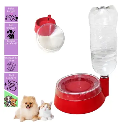 Foto do anúncio: Bebedouro Automático para Cães e Gatos com Encaixe para Garrafa Pet