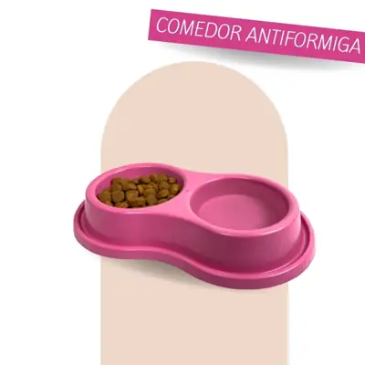 Foto do anúncio: Comedouro Duplo Anti Formiga 250ml Para Gatos Cachorros Coelhos