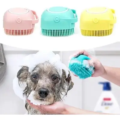 Foto do anúncio: Lava Pelo Pet Escova Banho Cachorro Gato Dispenser Shampoo
