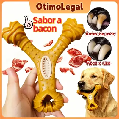 Foto do anúncio: Brinquedo Interativo de Mastigação para Cães - que Remove Tártaro
