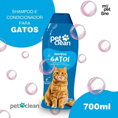 Foto do anúncio: Shampoo e Condicionador 2 em 1 para Gatos 700ml - Pet Clean