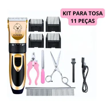 Foto do anúncio: Máquina de Tosa Pet Profissional para Cachorros e Gatos Kit Completo