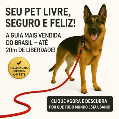 Foto do anúncio: Guia De Cachorro de 2 a 20 Metros Corda de Poli 10 Milimetros