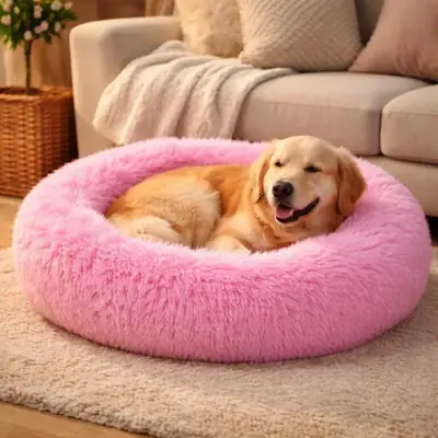 Foto do anúncio: CAMA PET DONUT NUVEM PELUCIA REDONDA CAMINHA PELUCIADA NINHO CASINHA CASA COLCHONETE Cachorros Gatos