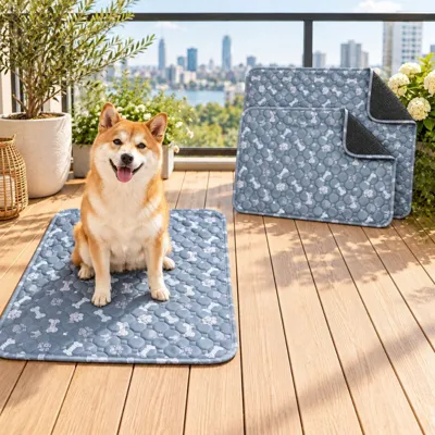 Foto do anúncio: Tapete Higiênico Reutilizável Lavável Cachorro Absorvente Impermeável Econômico Antiderrapante Pet Gato