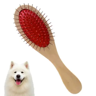 Foto do anúncio: Escova Pet Sem Bolinha Pente Madeira Para Cachorros Com Pelos Longos