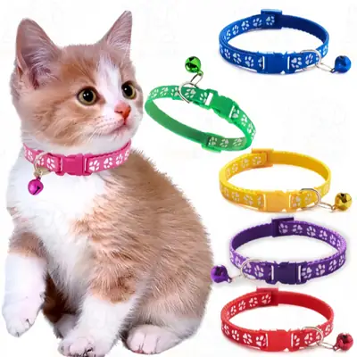 Foto do anúncio: Coleira para Cães e Gatos com Sino - Ajustável, Confortável e com Trava