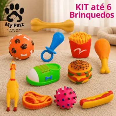 Foto do anúncio: KIT Mordedor Com Apito, Brinquedo Cachorro Pet Pequeno Médio Porte