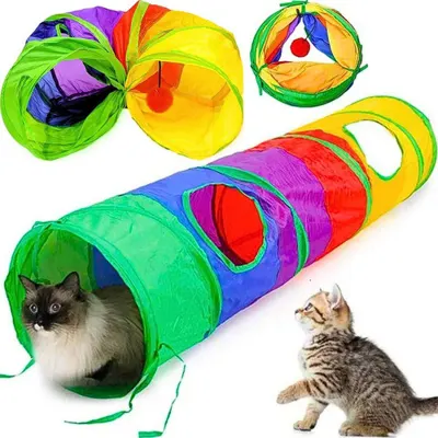 Foto do anúncio: Túnel Para Gato 120cm Grande Brinquedo Interativo Dobrável