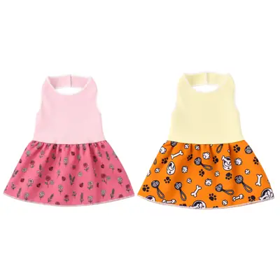 Foto do anúncio: Kit com 2 roupinha vestido para cachorro gato porte pequeno