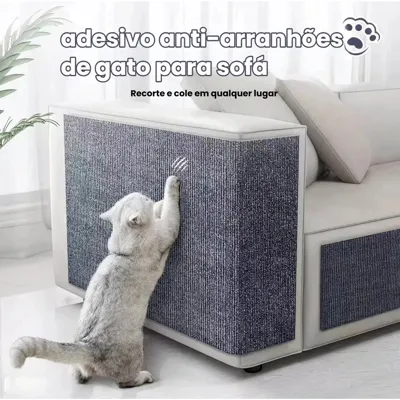 Foto do anúncio: Protetor Adesivo Arranhador para Gato – Evite Danos em Sofás e Móveis