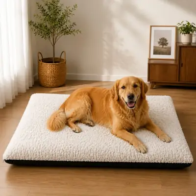 Foto do anúncio: Colchonete Cama Pet Cachorro Grande 100x70 Sherpa Premium Impermeavel