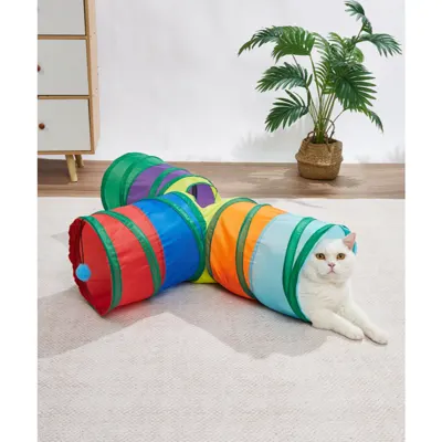 Foto do anúncio: Pet Brinquedo para Gato ( Kit 20 e 27 Peças)- Túnel Engraçado/ Vara de Pelúcia/ Rato/ Várias Combinação de Brinquedos