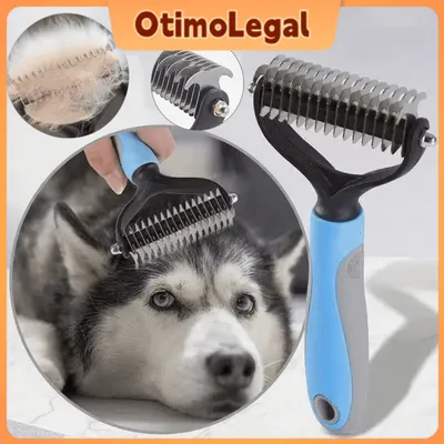 Foto do anúncio: 2 em 1 Desembolador de Pelos Longos para Cachorro Gato Pet Escova Pente Rake Pet Shop Groomer