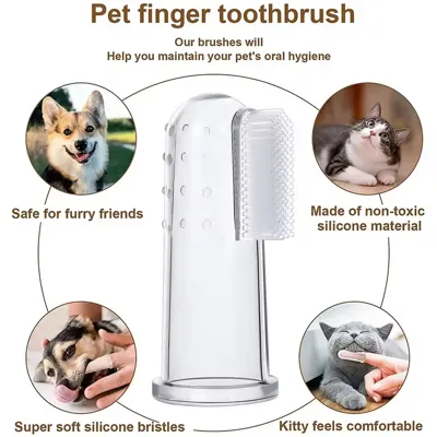 Foto do anúncio: Dedeira para Limpeza Dental Pet Clean para Cães e Gato