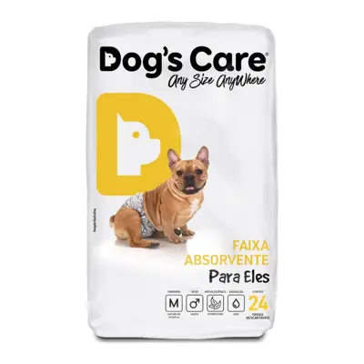 Foto do anúncio: Fralda Higiênica Descartável Cachorro Macho tamanho M 24 Unidades Dogs