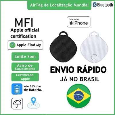 Foto do anúncio: Rastreador Smart Air Tag para Iphone Localizador Mala Pet Carro Moto