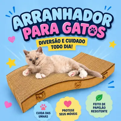 Foto do anúncio: Arranhador Para Gatos De Papelão E Mdf Anatômico