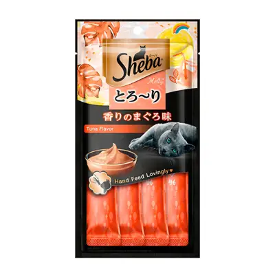 Foto do anúncio: Petisco Sheba Cremoso Para Gatos Sabor Atum 4 Unidades