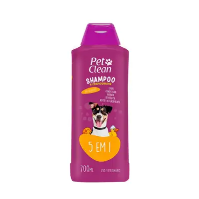 Foto do anúncio: Shampoo e Condicionador 5 em 1 Pet Clean Cães e Gatos 700ml