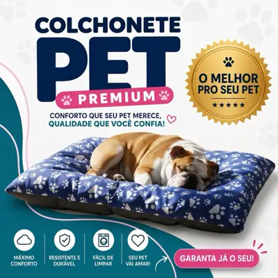 Foto do anúncio: Cama Pet Premium para cães e gatos. Super confortável. .