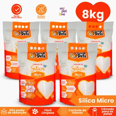Foto do anúncio: Kit 5 Areia Sílica Fina Great Pets para Gatos - 1,6 Kg