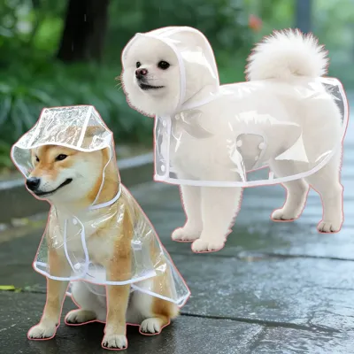 Foto do anúncio: Capa de Chuva Pet Impermeável Proteção Cachorro Grande Médio Pequeno Porte Passeio Chuva  JUMP