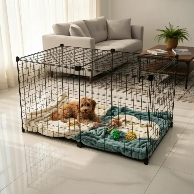 Foto do anúncio: Cercado de Ferro com 8 Telas para Cães e Gatos