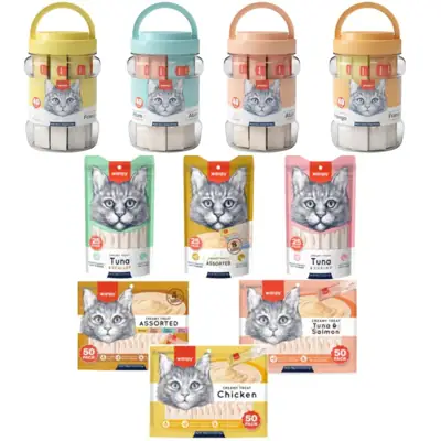Foto do anúncio: Truly Wanpy Petiscos Cremosos Para Gatos Sabores Sortidos 25Un,40Un