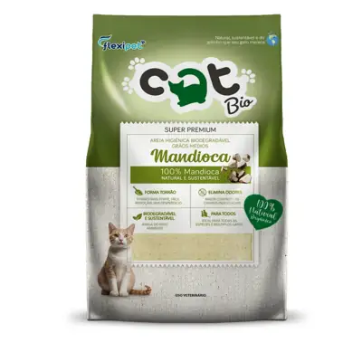 Foto do anúncio: Areia Higiênica Biodegradável para Gatos - Catbio Mandioca - Forma