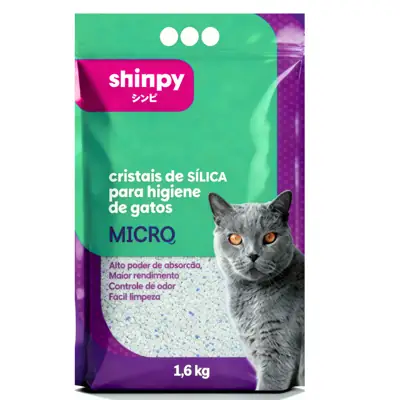 Foto do anúncio: Areia Sanitária Shinpy Micro Sílica para Gatos 1,6kg