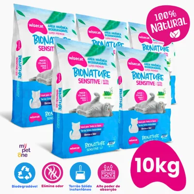 Foto do anúncio: Kit 5 Areia Bionature Sensitive Fina Azul - 2Kg