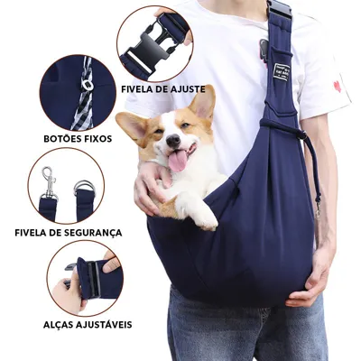 Foto do anúncio: Bolsa Canguru Pet Para Cachorro Pequeno Gato Bolsa Transporte Pet Segura Ajustável Com Alça Para Passeio Viagem