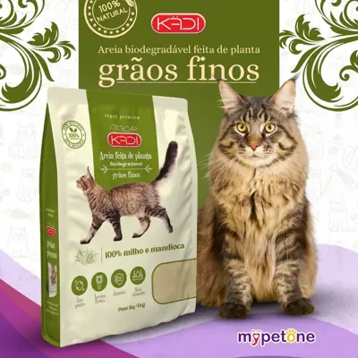 Foto do anúncio: Areia 4Kg Biodegradável Kadi Grãos Finos para Gatos