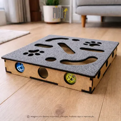Foto do anúncio: Brinquedo Gatos Interativo Arranhdor Carpete Bolinha Para Gato Guizo