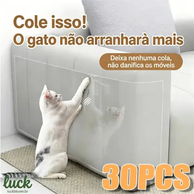 Foto do anúncio: Kit 30 Peças Protetor Sofá Gato Transparente Anti Arranhões Adesivo Flexível para Cantos