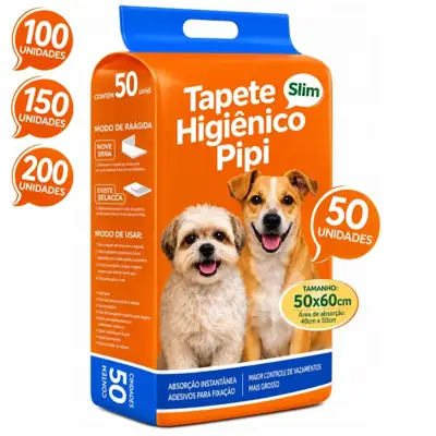 Foto do anúncio: Tapete Higiênico Para Cachorro 50 Unidades 50x60cm Com Gel Absorvente