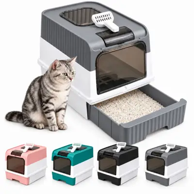 Foto do anúncio: Caixa de Areia Fechada Cleanbox Fechada para Gatos com Pá Higienica