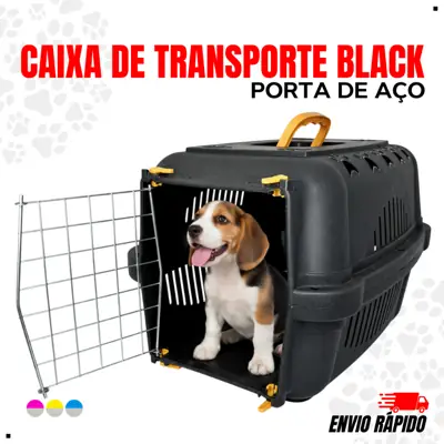 Foto do anúncio: Caixa de Transporte Gatos Cachorros Cães Gatos Pet Coelho Portinha Aço